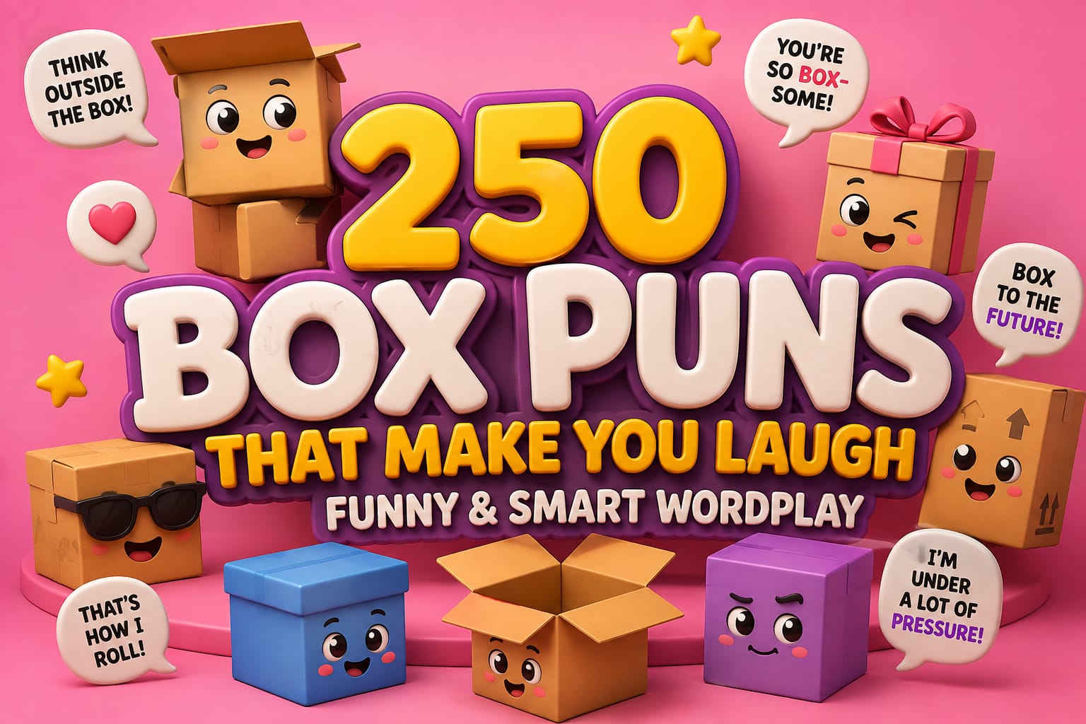 250 Box Puns That Make You Laugh Funny & Smart Wordplay