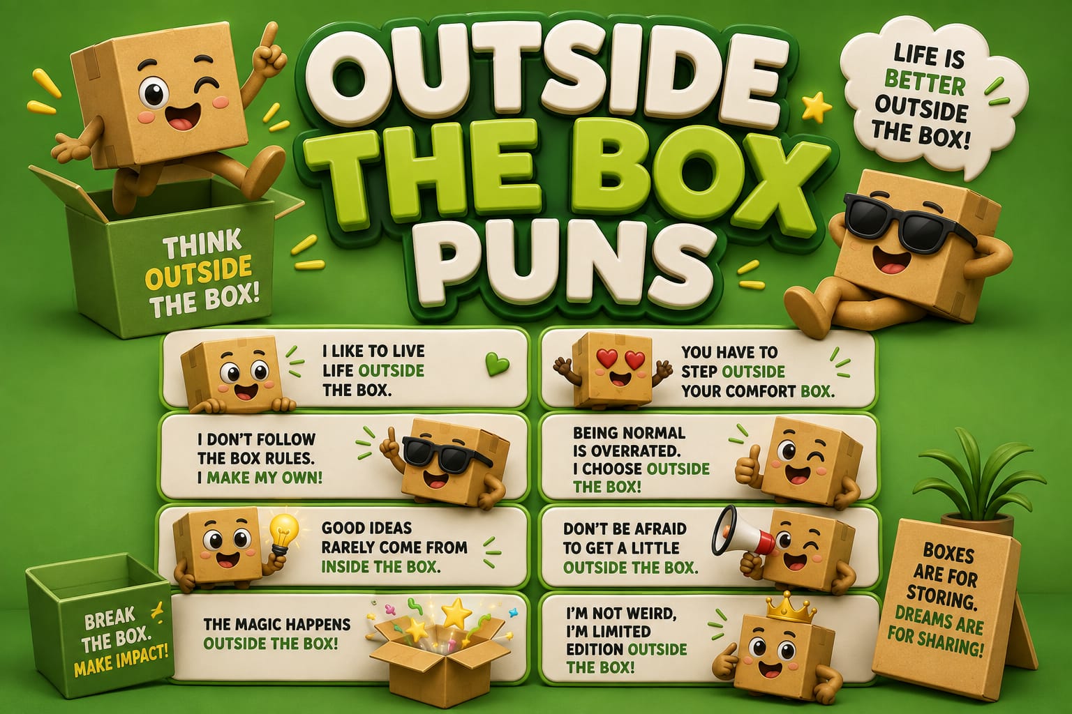 Outside the Box Puns