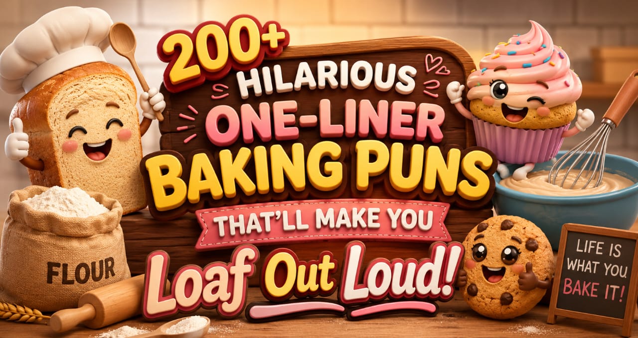 200+ Hilarious One-Liner Baking Puns That’ll Make You Loaf Out Loud