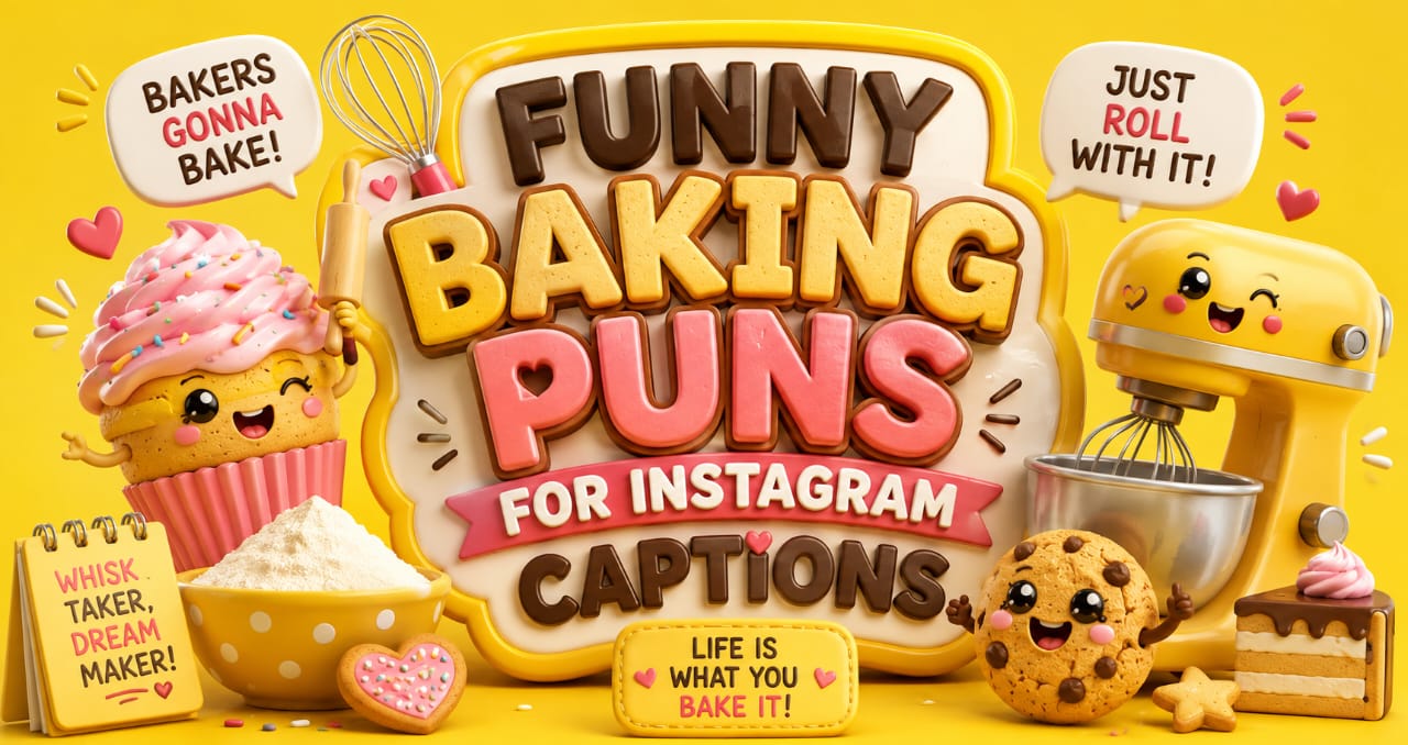 Funny Baking Puns for Instagram Captions