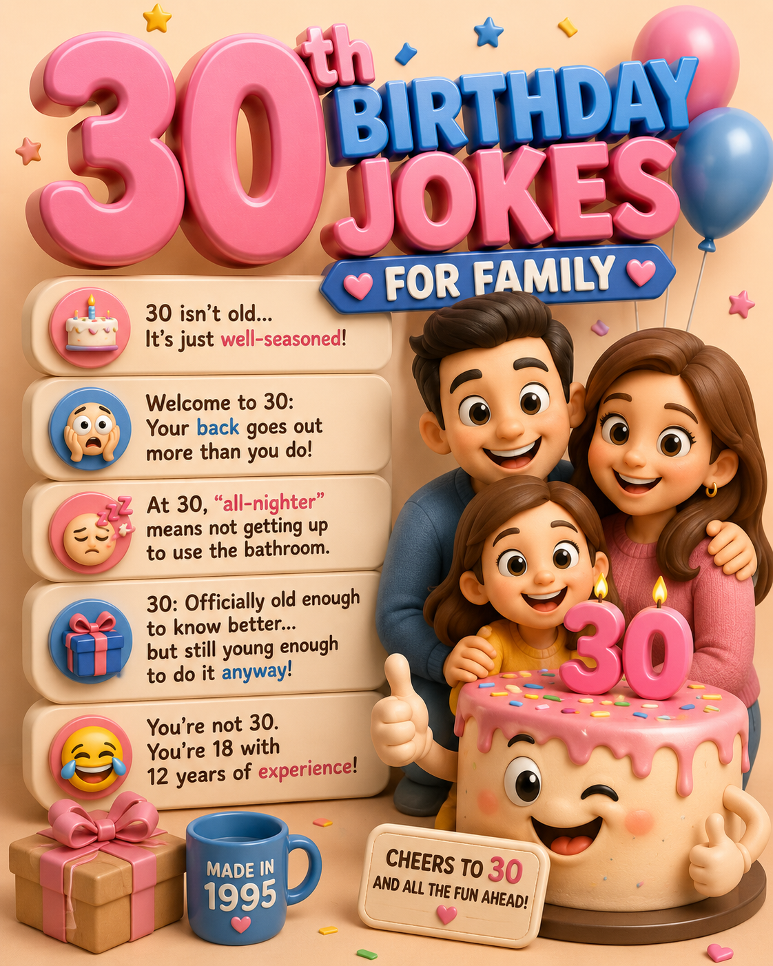30th Birthday Jokes For Family