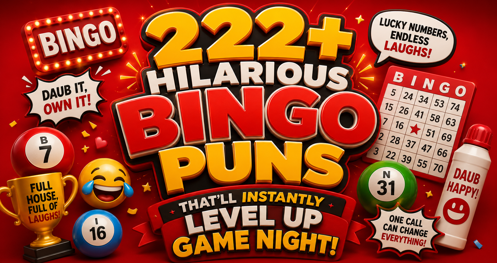 222+ Hilarious Bingo Puns That’ll Instantly Level Up Game Night