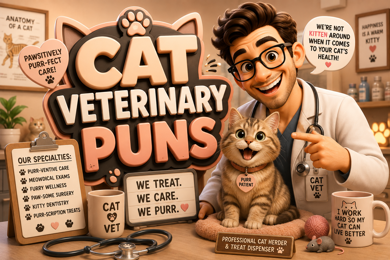 🐱 Cat Veterinary Puns