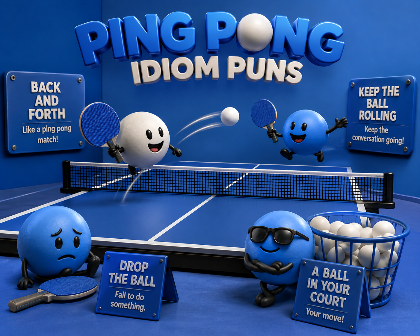 🏓 Ping Pong Idiom Puns