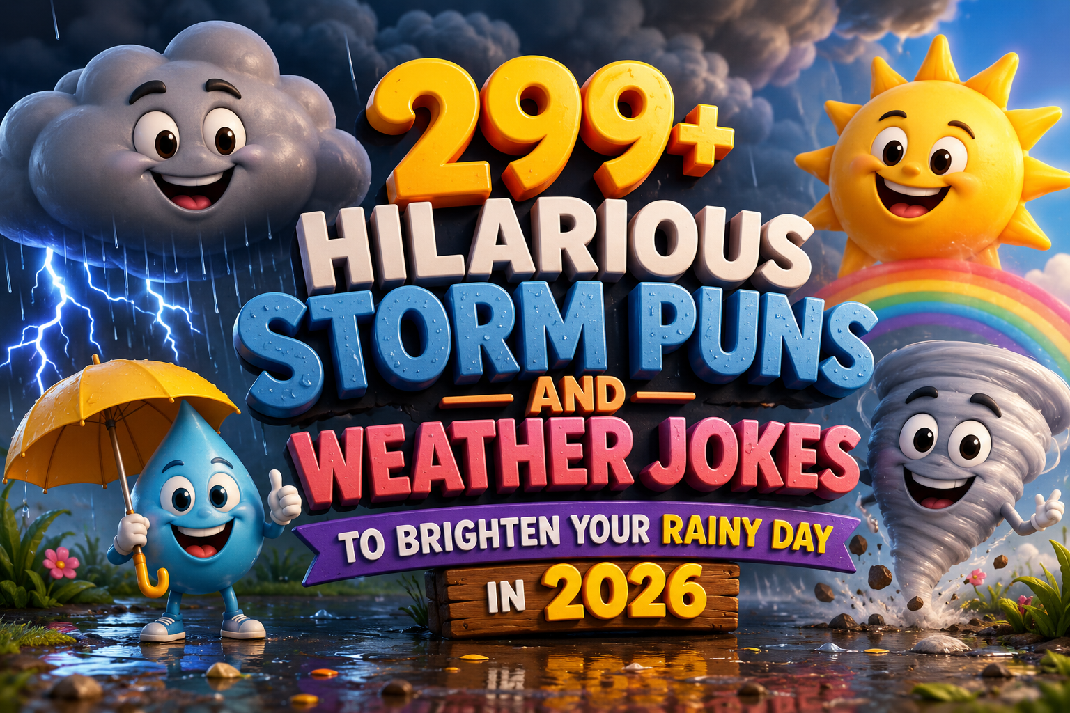 299+ Hilarious Storm Puns and Weather Jokes to Brighten Your Rainy Day in 2026