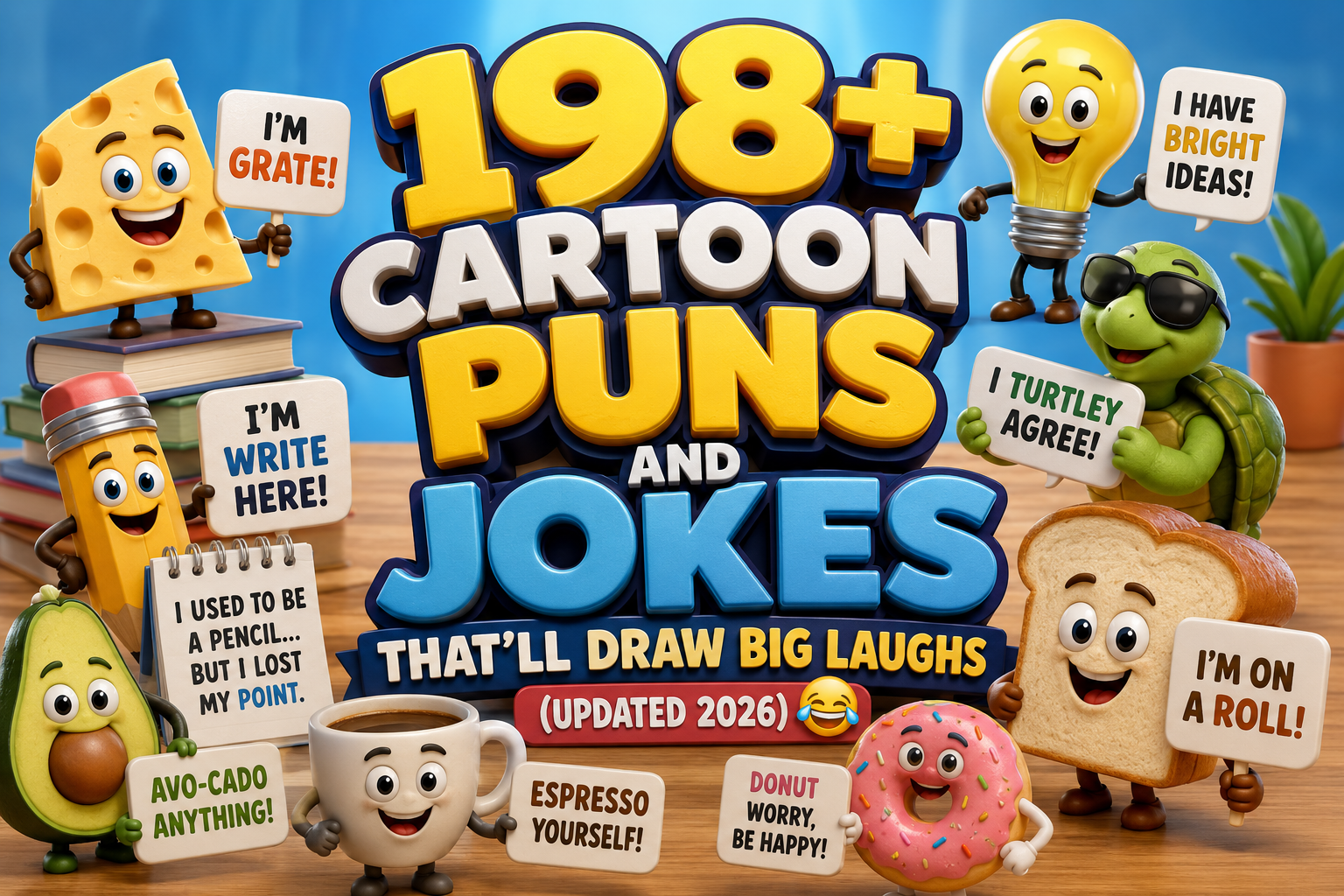  198+ Cartoon Puns and Jokes That’ll Draw Big Laughs(Updated 2026)😂