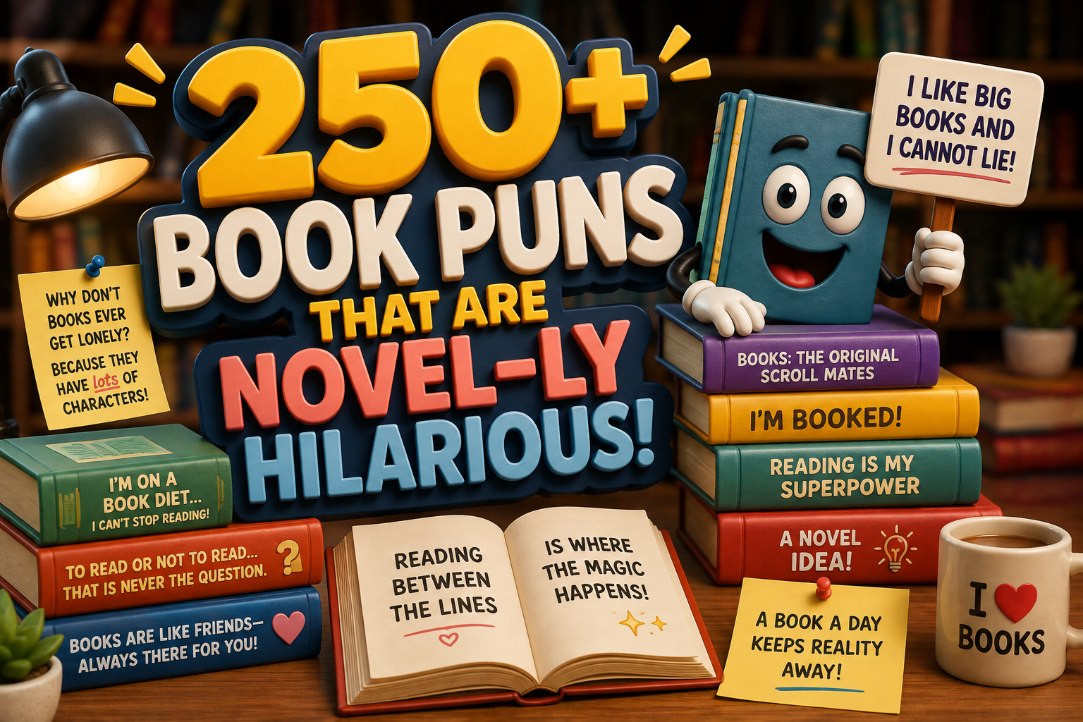  250+Book Puns That Are Novel-ly Hilarious! 